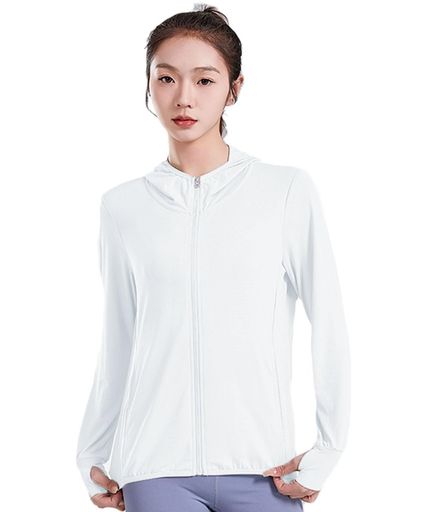 [AOIIWER]ラッシュガードレディース紫外線対策【UPF50+接触冷感】日焼け止め指穴付き長袖ポケット付き..