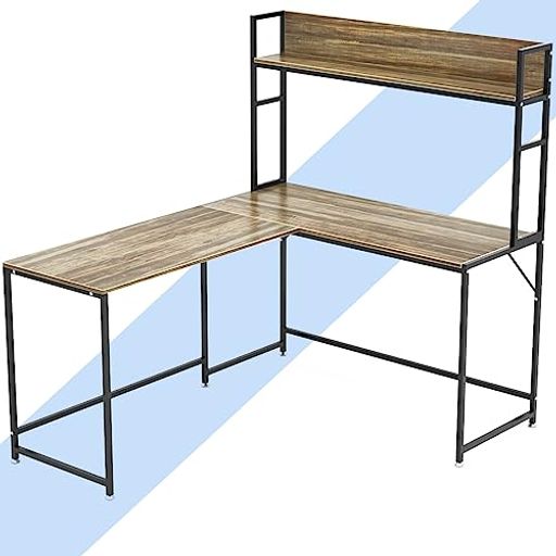 DEWELパソコンデスクL字デスク幅150cm+