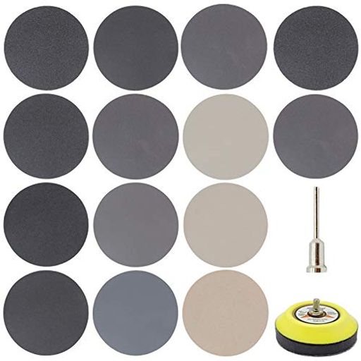 【サイズと番手】75mmX75mm;粗目から細目まで、180枚に12タイプ(#60#80#100#150#240#400#800#1200#2000#3000#5000#10000各15枚)番各サンドペーパーの裏には番号が付いています、小分け袋に入れてお届けしますので。電動工具、エア工具研磨機などに適用して伝統的な手ヤスリと比べて簡単になります。 【幅広い使用用途】黄ばんだヘッドライトを修理するために利用しました、ヘッドライト磨きに使用、車のバンパーでパテ研磨、車の研磨に、自転車、鏡面、車&amp;バイクのメンテナンス、木材や金属板で、金属の錆の除去、板金塗装、清掃シンクを磨、陶器、石を 、ガラス、木製家具の表面処理、木工用生地研磨、サビ落としなど、狭い範囲の磨きに便利です、陶器製の洗面台、プラモデルなどに 【品質良し】炭化ケイ素耐水ペーパー、乾き濡れ両用サンドペーパー には地球上で3番目に硬い化合物である炭化ケイ素を採用しました "研磨力"に重点を置き、耐水性もあり、耐久性に優れています、で水につけても破れることなくしっかり使えました。