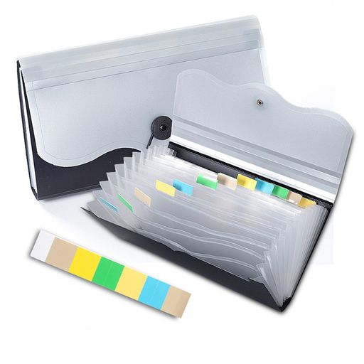 ドキュメントスタンドB5ドキュメントファイル13ポケットアコーディオン書類収納ケース色別ファイリング..