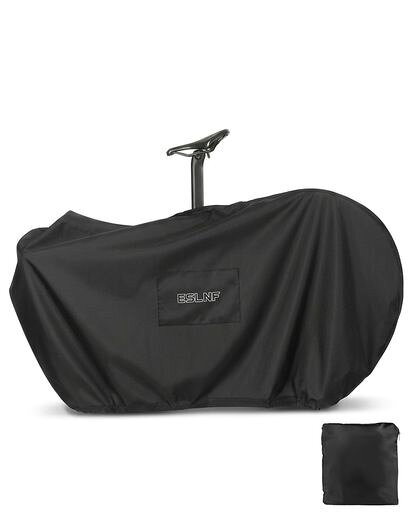 【大容量設計・幅広い車種に対応】自転車輪行袋の展開サイズ約165x87cmの大容量設計。27.5インチまでのMTBや700Cロードバイクなど、幅広い自転車に対応可能。前輪を外すだけで簡単に収納できる横型タイプです。底部はドローコード仕様で、サッと包み込むだけで収納完了。タイヤの泥や油汚れをしっかりガードし、安心して持ち運びできます。※ご購入前にサイズをご確認ください。 【軽量&amp;コンパクト収納・持ち運び便利】使用後は約32x24x4cmまで折りたたみ可能。重量約579gの軽量設計で、付属の収納袋に入れてコンパクトに携帯できます。輪行や旅行時にもかさばらず便利です。 【2WAY仕様・快適な持ち運び】手提げ・ショルダーの2WAY仕様でシーンに応じて使い分け可能。クッション性のあるショルダーパッド付きで肩への負担を軽減し、長時間の移動でも快適。上部は大きく開く設計でサドルを通しやすく、面ファスナーで簡単に開閉できます。 【しっかり固定・安定感アップ】自転車キャリーバッグは4本のバックルベルトでハンドルと前輪をしっかり固定し、バッグ内での揺れやズレを防止。底部の絞り構造と合わせて安定した収納を実現し、移動中も安心です。
