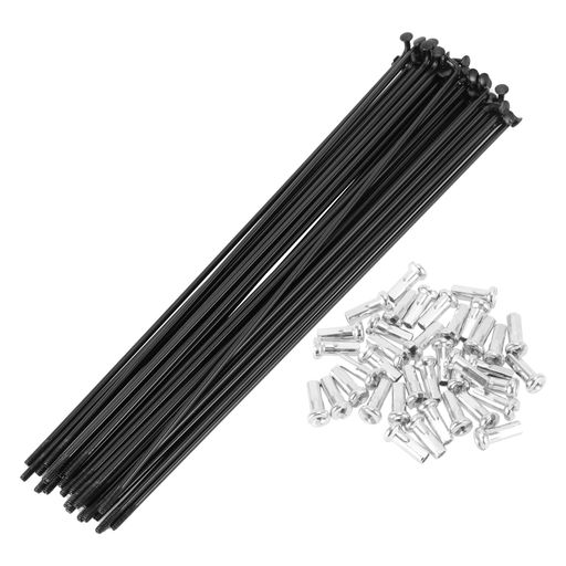【仕様】サイズ:#14 253mm|素材:炭素鋼|パッケージ内容:スポーク36本+ニップル36個 【耐久性】炭素鋼を使用し、錆に強く高い強度を発揮。長期的な使用に耐える安定性を実現します。 【軽量・高剛性】軽さと剛性のバランスが良く、効率的な動力伝達でレスポンスの良い走行をサポートします。 【取付手順】ホイールドラムで隣接する2本のスポークを、リム上の1番目と3番目の穴に取り付けます(1つ穴を空けて交互に配置)。 【幅広い対応】ロードバイクからMTBまで、様々な自転車のメンテナンスにご利用いただけます。