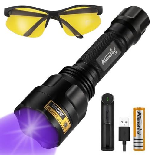 ALONEFIRE C8 10W 糰 ֥å饤  UV LED 饤 Ĺ365NM USBż ˥饤 å...