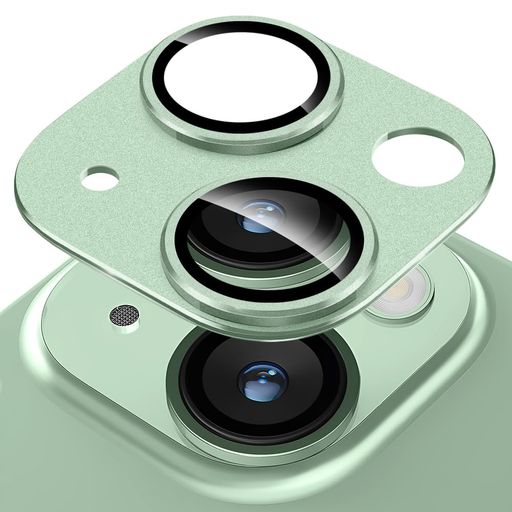 KAKUKI FOR IPHONE 15 /IPHONE 15 PLUS カメラフィルム アルミ合金製+AR高透過率強化ガラス アイフォン15プラス/ アイフォン15 一体型レンズ保護フィルム 耐衝撃 露出オーバー防止 アルミ合金 カメラカバー