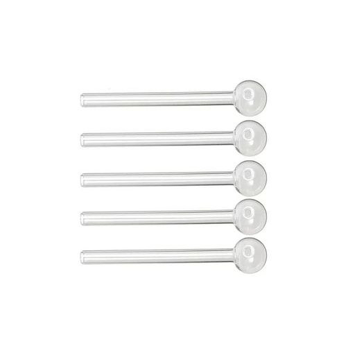 Chaojibao5本セットガラスパイプハッカパイプメンソールminiglasspipe厚め耐熱ガラス喫煙具透明(8mm*18..