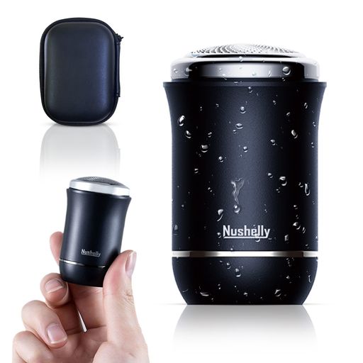 Nushellyメンズ電動シェーバー電気ひげそり3枚刃回転式深剃り携帯髭剃り小型コンパクトIPX7防水水洗い可乾湿両用お風呂剃りミニミニ軽量USB充電式Type-Cロック機能付き誤操作や触り違え防… Nushellyメンズ電動シェーバー電気ひげそり3枚刃回転式深剃り携帯髭剃り小型コンパクトIPX7防水水洗い可乾湿両用お風呂剃りミニミニ軽量USB充電式Type-Cロック機能付き誤操作や触り違え防…