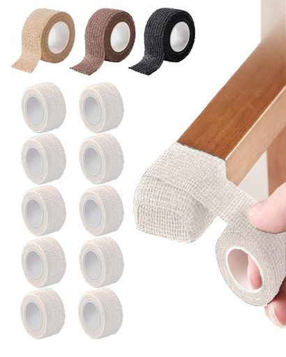 Jyzlsst椅子脚カバー椅子足カバー騒音きず防止滑り止め高弾性不織布素材自着性テープ丸脚角脚兼用簡単..