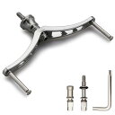 HEIGHTEN80/92/95/98/110mmリールハンドル(ノブ無し)シマノ(Shimano)ダイワ(DAIWA)通用スピニングリール用(95mm-ガンメタル)(208)