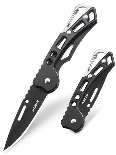 【ナイフの仕様】全長: 15cm、刃体長さ:6cm、素材:3CR15MOVステンレス鋼を採用して、耐久性が良い。重量:超軽量50g、刃の幅:19mm、刃厚さ:約2mm、硬度:57HRC 【3CR15MOVステンレス鋼製・切れ味良い&amp;耐食性】 厳選された3CR15MOVステンレス鋼を採用して、硬度は57HRCに達しておりますので、木、竹などの素材を加工すること、枝をカットすること、魚を捌く、釣り糸を切ること、ロープ、プラスチックなどの素材をカットすることはスムーズに扱いする。耐食性に優れて、汚れも取りやすいです。 【超軽量ポケットナイフ-持ち運びに便利】ナイフの重量はわずか50Gで、折りたたんだ後のサイズは9*2.5 CM。ポケットに収納しやすい携帯用アウトドアナイフです。刀の末端にボタンがついている、取り付けやすく、各種のベスト、リュック、登山ボタン、ベルトに素早く固定することができる。 【キャンプ、バーベキュー、アウトドアに適したナイフ】アウトドア派でも日常生活でも活用できます。50gで持ち運びしやすくて、握る際にご使用してももっとスムーズになります。登山、釣り、キャンプ、防災などご利用いただけます。