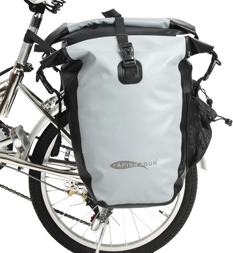 【AFISHTOUR】防水自転車パニアバッグ-50Lサドルバッグ自転車リアラック用-食料品やノートパソコン用の..