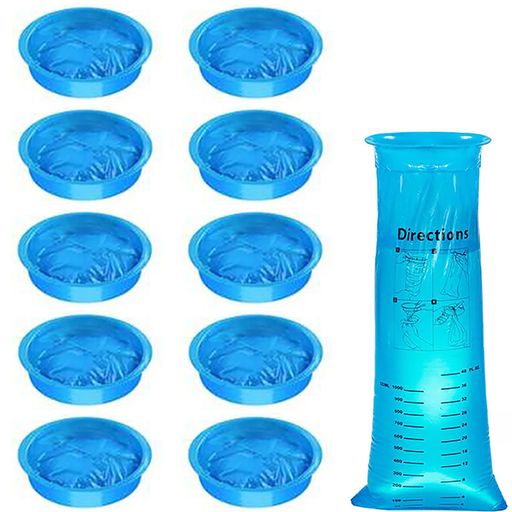 GOODCHI携帯おう吐袋使い捨て嘔吐袋大容量つわり船酔い車酔い防災旅行用汚物処理エチケット袋嘔吐物処理袋1000ml10個セット