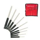 HFS(R)ピンポンチセット9本Φ1.5-Φ7.9MMロールピンパンチセット穴あけ工具DIY機械車両木製品キャリングバッグ付き