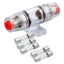 CONEXTLINKFHZ1U5-51PCAGUヒューズホルダー、亜鉛ダイカストニッケルメッキヒューズ付き5PCS5AMP