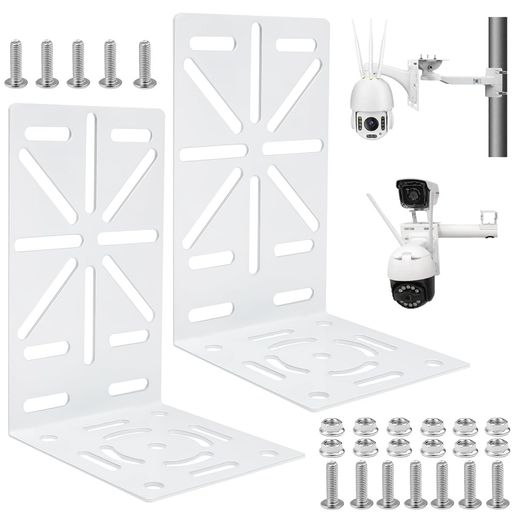 ZADAFINAL字型ドームカメラブラケット取付金具2個セット監視用ベース固定用ユニバーサル防犯カメラ90°..