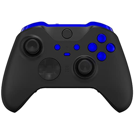 eXtremeRateXboxOneEliteシリーズ2コントローラー対応用交換ボタン、光沢があるXboxEliteシリーズ2Coreコントローラー対応用LBRBLTRTバンパートリガーABXYスタートバックシンクプロファイルキー【ク…