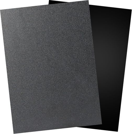 DERENYIABS板プラ板黒2枚入り長さ40cmx幅30cmx厚さ3mmプラスチック板塩ビ板片面つや消し模型製作DIY補強材保護材艶消し(ブラック)