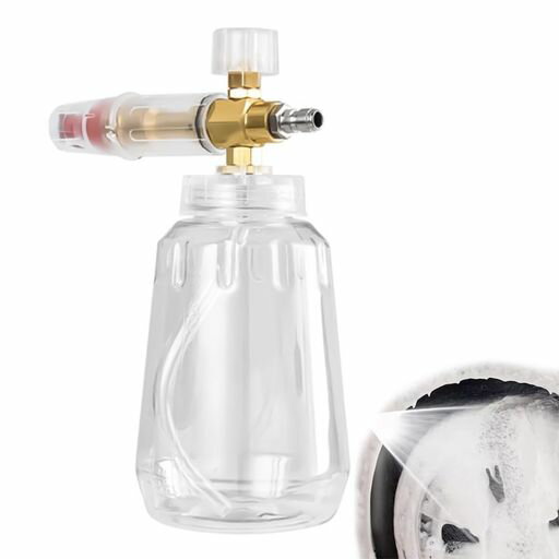 KASELINフォームキャノン1000ml洗車用フォームガン1/4クイックコネクター付きフォームランス圧力洗浄ガ..