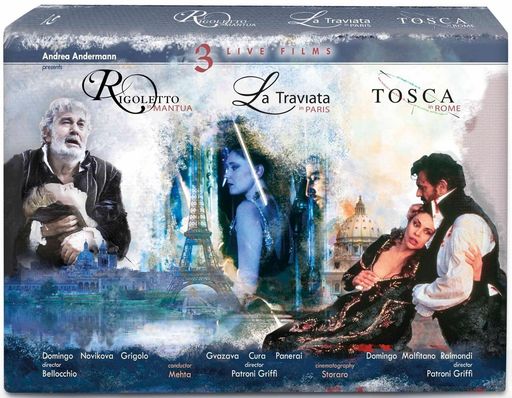 3つのライヴ・フィルム《トスカ》《椿姫》《リゴレット》[BLU-RAYDISC3枚組]