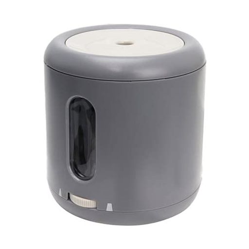 マクロス電動鉛筆削りえんぴつ削りUSB接続式乾電池式コンパクト芯先調節可おしゃれダークグレイMCZ-209GY