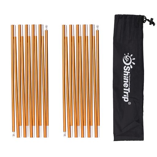 Azarxisテントポールアルミポール軽量交換用ポールテントフレーム耐食性キャンプ設営用アウトドア2本セット