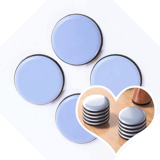 Secchuu家具スライダー家具パッド傷防止防音丸型粘着楽に移動できる4枚セット(45mm円形)