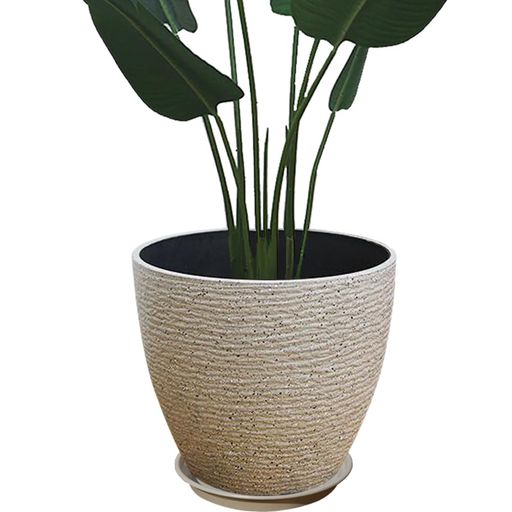 Glynislifeプランター大型おしゃれ受け皿付き植木鉢深型軽量プラスチック屋内屋外用プランター深型高さ..
