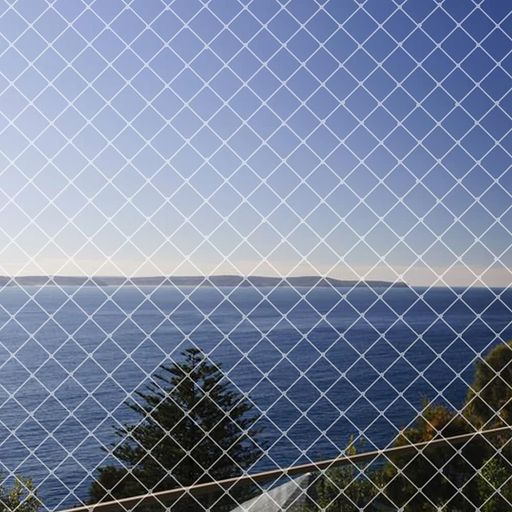 ベランダ防鳥ネット2.5x5m鳥よけカラス鳩鳥害対策防鳥防獣網鳥除け透明色Limthe(結束バンド15本付き)