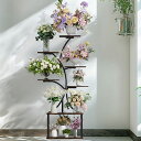 UNHOフラワースタンド室内ガーデンラック木製プランタースタンド植物棚観葉植物ラックおしゃれ植木鉢スタンド園芸飾り棚インテリア小物ディスプレイアイアン頑丈多肉棚...