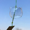 風鈴ガラス風鈴おしゃれ和風デザイン涼しい音色ウィンドチャイムwindchime金魚クローバーアサガオネコ短冊付きクリスマスプレゼント贈り物(ねこ透明)
