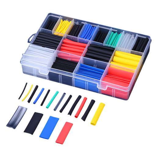 クリアヒル(Clearhill)580ピースヒートシュリンクチューブキット–2:1収縮比絶縁チューブワイヤー用–16サイズ6色電気修理&DIY用