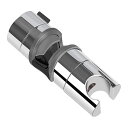 TOPOOMYシャワーフックシャワーホルダーシャワーヘッドホルダーしっかり吸着強力吸盤お風呂に取付がっちり固定角度調整可能汎用穴あけ&ネジ止め不要取り付け簡単18-25mmスライドバーに対…