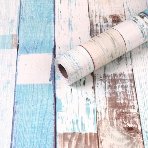 Homya壁紙シールはがせる壁紙45cmx10m木目防水リメイクシート接着剤不要DIYシート防カビウォールステッカー地中海風のり付き