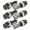 KILIGEN6個6x30MMヒューズホルダーAC10A250Vブラックスクリューキャップヒューズホルダー、パネルマウントスクリューキャップヒューズホルダー
