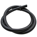 コルゲートチューブ黒スリット入コルゲートPPフレキシブルガーデンオフィス用配線ケーブル類の結束/保護噛みつき防止(φ16-1.5m)
