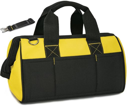【TORIBIO】工具バッグツールバッグ工具入れ工具バック大容量高強度生地防水強化底工具ポーチツールキャリー作業工具道具袋ショルダー肩掛け大口収納オックスフォード多機能収納コン…