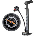 GIYO自転車空気入れ携帯ポンプ仏式/英式/米式バルブ対応大型ゲージ付き120psi携帯用軽量ミニフロアポンプロードバイク/クロスバイク/ママチャリ/MTB用(...