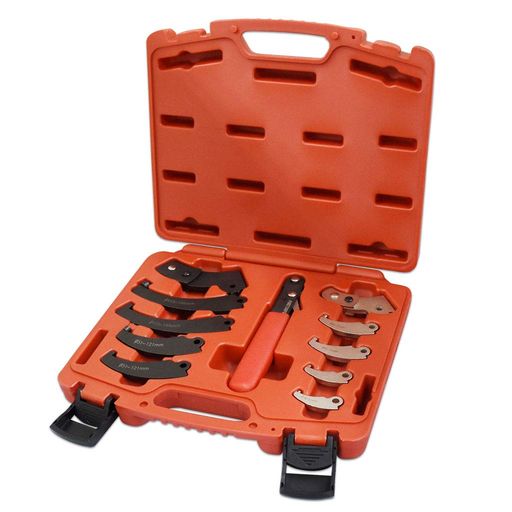 良匠FIRSTINFOTOOLSヘッド交換式フックレンチ車高調レンチ19~166mmサイズ対応引っ掛けスパナフックスパナ車高調整自転車自動車修理汎用