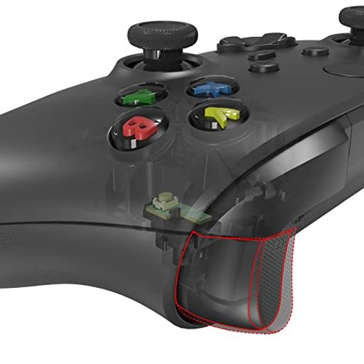 eXtremeRateXboxSeriesX/SコントローラーLTRTボタンに対応用クリッキーヘアトリガー、XboxSeriesX/SXboxCoreコントローラーモデル1914に対応用カスタムフラッシュショットストップフレックスケーブル