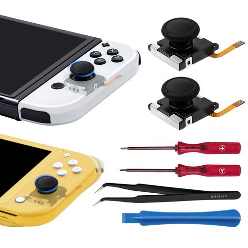 McbazelSwitch/SwitchLite用TMR効果スティックドリフト対策2枚入りスイッチライト交換修理部品修理ツールキット付きSwitch2は非対応-ブラック McbazelSwitch/SwitchLite用TMR効果スティックドリフト対策2枚入りスイッチライト交換修理部品修理ツールキット付きSwitch2は非対応-ブラック