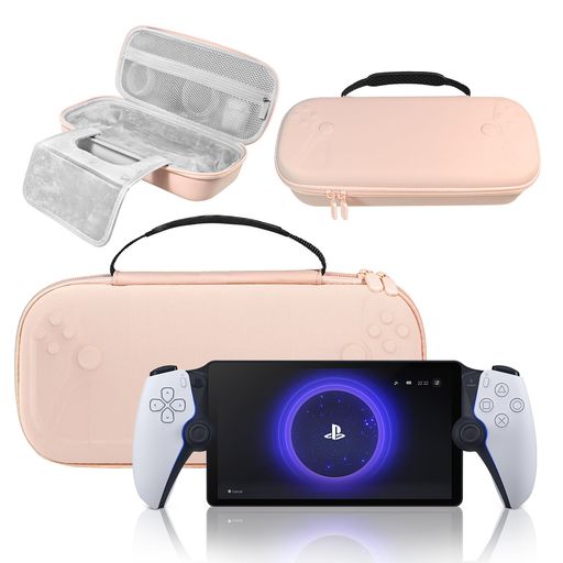 PlayStationPortalRemoteプレーヤー用PS5portal用ケースPSポータルBEADYハードトラベルケース収納バッグPSポータルリモートプレーヤーアクセサリーピンク