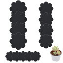 MOROBOR100Pcs植木鉢穴メッシュパッド、2’’&3’’花形排水スクリーンセットファブリックガスケット盆栽ポットボトムグリッドマットメッシュ土壌損失防止/黒
