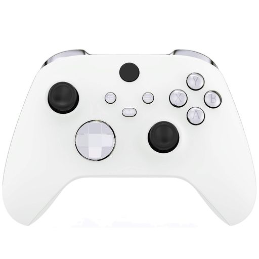 EXTREMERATEXBOXSERIESX/Sに対応用交換ボタン、XBOXSERIESS&Xに対応用LBRBLTRTバンパートリガー十字キーABXYスタートバック同期シェアキー【クロームシルバー】