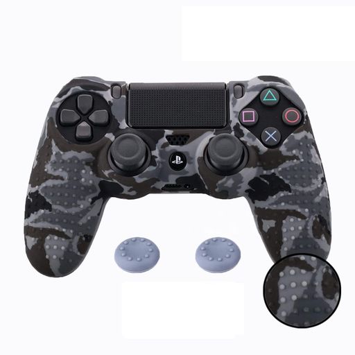ZOMTOPPS4コントローラーカバーシリコーン保護オリジナルの充電器で充電できます滑り止めデザイン両面印刷パターンに適しています滑り止めスタッズドット(カモフラージュグレー) ZOMTOPPS4コントローラーカバーシリコーン保護オリジナルの充電器で充電できます滑り止めデザイン両面印刷パターンに適しています滑り止めスタッズドット(カモフラージュグレー)