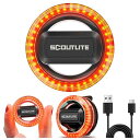 BlinkOランニング安全ライトウェアラブルアウトドアセーフティLED懐中電灯防水小型軽量磁気クリップ式USB-C充電式5つの点灯モード赤色&黄光昼夜通用通勤通学夜間散歩ハイキング自転車用…