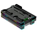 PS5Slimスタンド6色RGBライトPS5Silm/PS5縦置きスタンドPS5/PS5Silmコントローラー充電スタンド2台同時充電新型ps53段階冷却PS5...