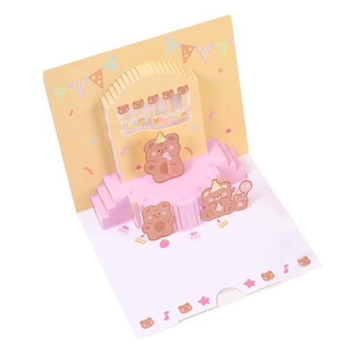 グリーティングカード立体バースデーカード3D誕生日カードポップアップカード飛び出す式メッセージカード感謝カードクリスマスカードギフトカード誕生日カード立体ケーキ...
