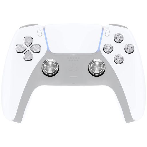 EXTREMERATEPS5コントローラー対応用メタルサムスティック十字キーABXYボタン、PS5コントローラー対応用カスタム交換用アルミニウムアナログサムスティック&アクションボタン&方向ボタン-コ… EXTREMERATEPS5コントローラー対応用メタルサムスティック十字キーABXYボタン、PS5コントローラー対応用カスタム交換用アルミニウムアナログサムスティック&アクションボタン&方向ボタン-コ…