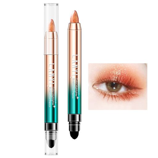 Gevlonecirly2イン1アイシャドペン両頭タイプのアイシャドウスティック・スティックハイライト用・メイクアップスティック高い着色しパーティーメイク多様な用途汚れ防止長持ちメイク(シ…