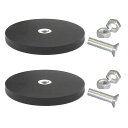 マグネット台座なゴムコーティングされたネオジム磁石雌ねじ付きスタッドM6強力磁石タイプ丸型傷防止ゴム付き付きネオジム磁石ベースブラケットLED作業灯カメラ車用ベの磁気マウント