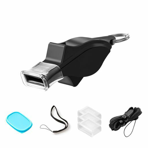 バスケットボール審判用ホイッスル(ブラック)